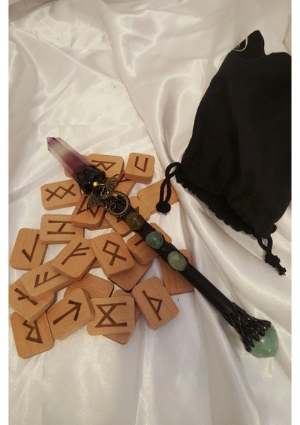 Rune Taşı Sembolü Run Taşları Enerji Asası Doğal Taş Ahşap Rune Alfabesi Nordic Runes fiyatları