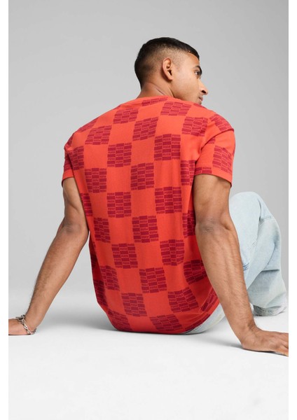 Unıted Aop Tee Kırmızı Erkek Kısa Kol T-Shirt fiyatları