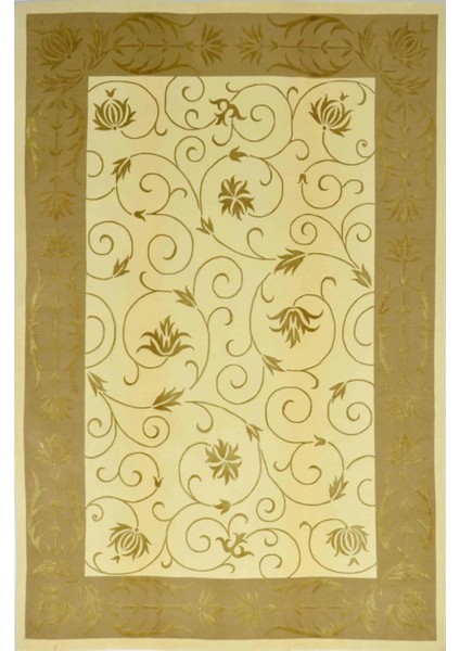 Saf Kaşmir Yünü ve Ipek Detaylı El Dokuma Tibet Dalyana Halısı (170 x 244 cm , 4.15 M²)