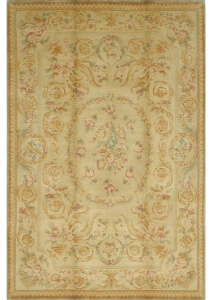 Yünden El Dokuma Fransız Aubusson Halısı (169 x 240 cm , 4.06 M²)