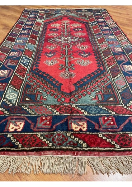 Eski Döşemealtı El Dokuma Yün Halı (119 x 212 cm ) fiyatları