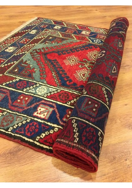 Eski Döşemealtı El Dokuma Yün Halı (119 x 212 cm ) indirimleri