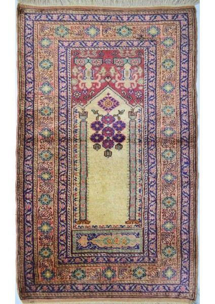 Kayseri El Dokuma Çiçek Desenli Seccade 58 x 93 cm (0.54 M²)