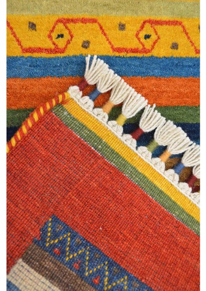 El Dokuma Kırmızı Renk Yün Tribal Halı 60 x 90 cm (0.54 M²) fiyatları