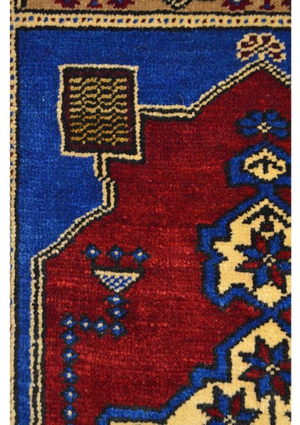 El Dokuma Yün Geleneksel Taşpınar Halısı (53 x 103 cm , 0.55 M²)
