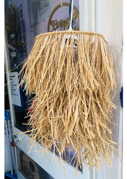 Rafya Avize 3 Katlı Doğal Rafya