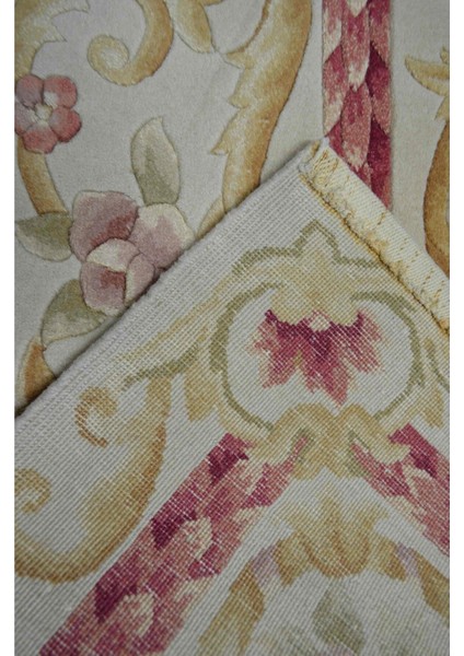 Yünden El Dokuma Fransız Aubusson Halısı (169 x 245 cm , 4.14 M²)