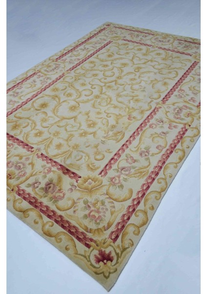 Yünden El Dokuma Fransız Aubusson Halısı (169 x 245 cm , 4.14 M²)