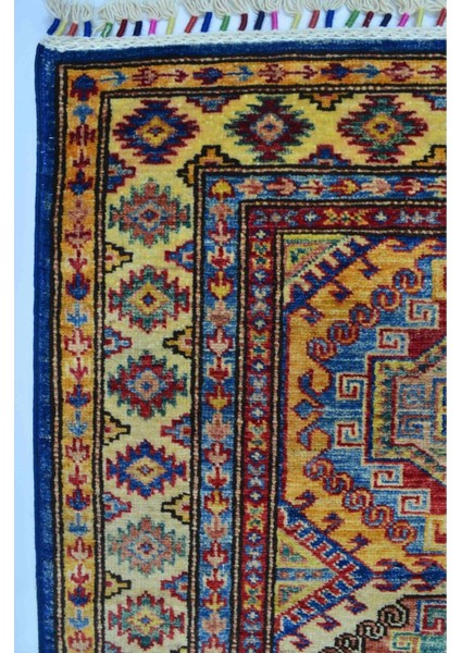 Afgan Şirvan El Dokuma Mavi Renk Yolluk (84 x 243 cm , 2.04 M²)