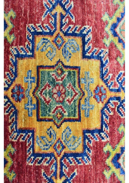 Afgan Şirvan Yün El Dokuma Kırmızı Renk Yolluk (83 x 240 cm , 1.99 M²)