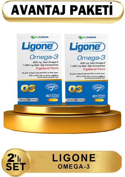 Omega-3 60 Softgel 2 Kutu ( Avantajlı Paket )