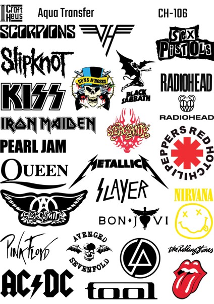 Aqua Transfer - Famous Bands