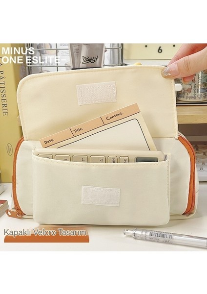 Lıcorıce Büyük Kapasiteli Kire Dayanıklı Kırtasiye Kılıfı Kalem Kutusu (Yurt Dışından) fiyatları