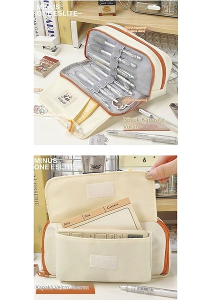 Lıcorıce Büyük Kapasiteli Kire Dayanıklı Kırtasiye Kılıfı Kalem Kutusu (Yurt Dışından) modelleri