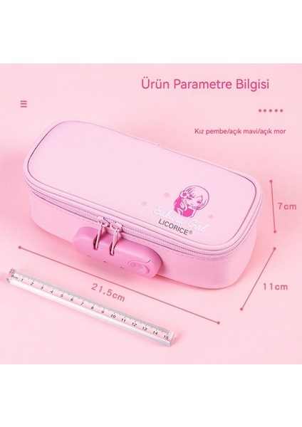 Lıcorıce Büyük Kapasiteli Taşınabilir Şifre Kalem Kutusu (Yurt Dışından) fırsatları