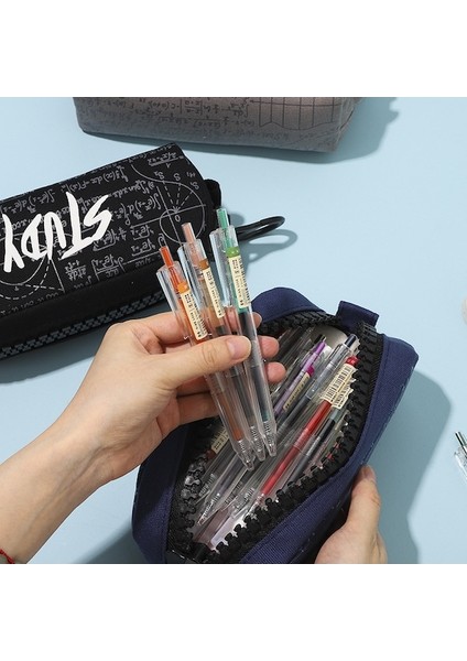 Lıcorıce Büyük Kapasiteli Büyük Fermuarlı Öğrenci Kalem Çantası (Yurt Dışından) modelleri