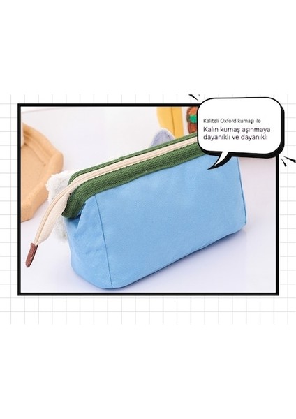 Lıcorıce Sevimli Karikatür Dıy Tuval Kalem Çantası Kalem Kutusu 25*8.5*12CM (Yurt Dışından) fırsatları