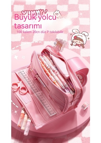 Lıcorıce Sevimli Karikatür Dekompresyon Yüksek Değerli Yıkanabilir Kırtasiye Kutusu 22*8*10CM (Yurt Dışından)