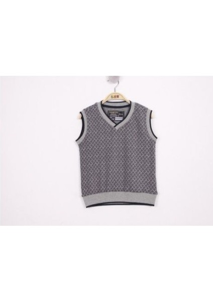 Erkek Çocuk Kareli Iki Iplik Kumaş Okul Süveter