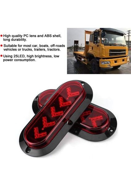 Tekne Atv Kamyon Römorku Için 2 Adet 6in 25LED Kuyruk Lambası Su Geçirmez (Yurt Dışından) modelleri