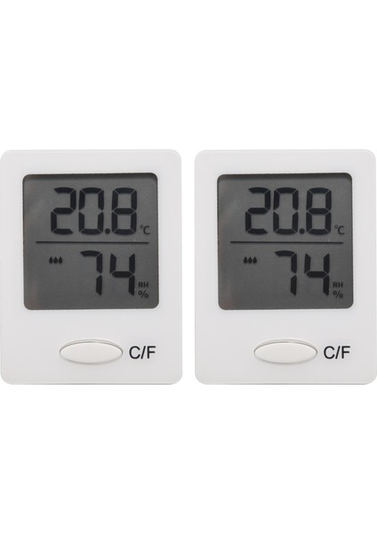 Adet Mini LCD Dijital Termometre Ofis Iç Mekan Higrometresi (Yurt Dışından)