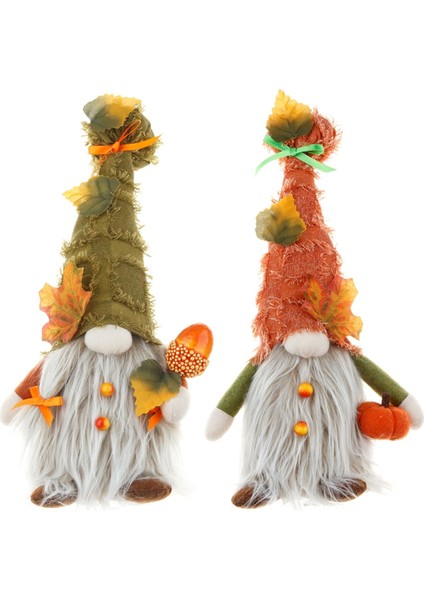 Güz Veren Cüceler Peluş Süslemeler - 2 Parça Işıklı (Yurt Dışından)