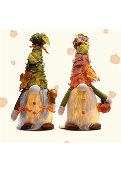 Güz Veren Cüceler Peluş Süslemeler - 2 Parça Işıklı (Yurt Dışından) fiyatları
