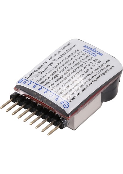 Lipo Alçak Gerilim Alarmı 1s-8s Buzzer Göstergesi Denetleyici Test Cihazı (Yurt Dışından)