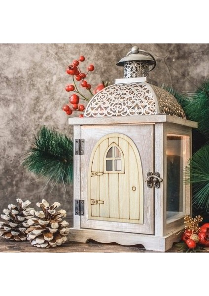 60PCS Boyasız Ahşap Peri Kapı Boş (Yurt Dışından)