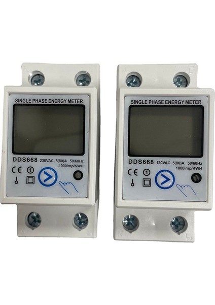 Din Raylı Dijital Tek Fazlı Sıfırlama Sıfır Enerji Ölçer Kwh 120V Ac (Yurt Dışından) modelleri