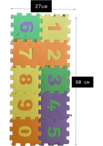 Eğitici Çocuk Oyun Matı/ Harfler, Rakamlar ve Geometrik Şekiller/ Eva/ 7mm/ 48 Li/puzzle Oyun Matı Puzzle1 fırsatları