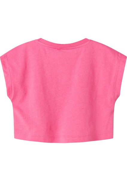 Nmfvılma Capsl Crop Top Pembe Kız Çocuk Kısa Kol T-Shirt fiyatları