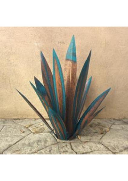 Tekila Rustik Agave Bitki El Boyalı Metal Agave Bahçe Dekoru (Yurt Dışından)