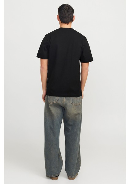 Jack & Jones Jcotarmac Camo Front Tee Siyah Erkek Kısa Kol T-Shirt modelleri