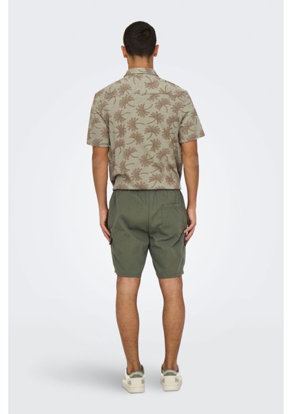Only&sons Onskal Cargo 0287 Shorts Yeşil Erkek Şort modelleri