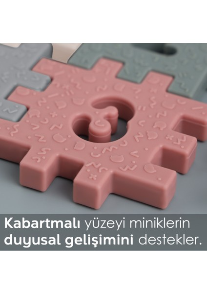 Bebek Silikon Küp Oyuncak - 6 Parça Hayvan Rakam Detaylı Çocuk Eğitici Oyuncak Renkli fırsatları