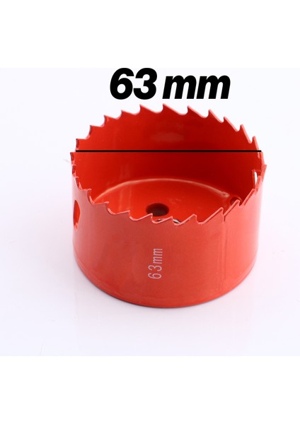 Bi Metal Panç Ø 63 mm Delik Açma Alçıpan Ahşap Pvc Delme Testeresi Adaptörsüz 1 Adet fiyatları