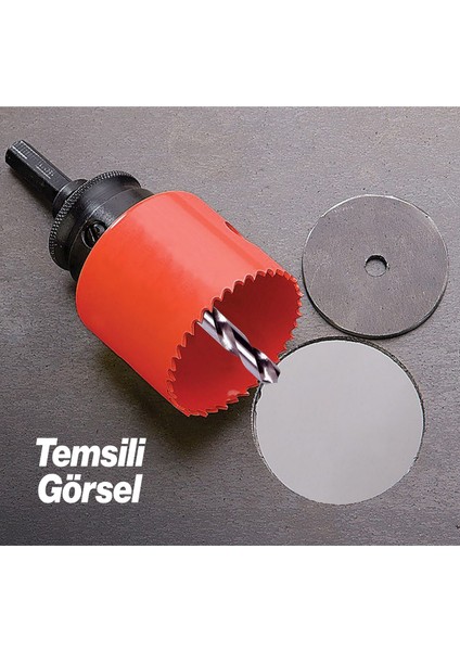 Bi Metal Panç Ø 63 mm Delik Açma Alçıpan Ahşap Pvc Delme Testeresi Adaptörsüz 1 Adet fırsatları