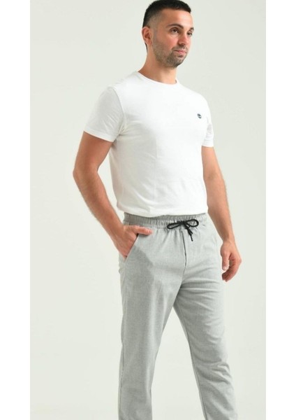 TrekFlex Erkek Gri Jogger Pantolon