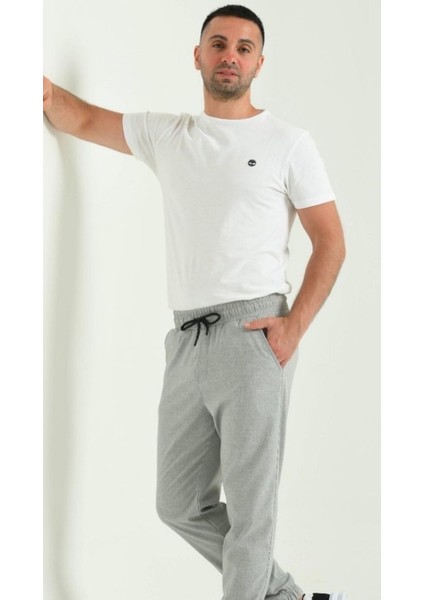 TrekFlex Erkek Gri Jogger Pantolon