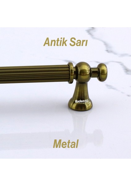 Mobilya Çekmece Mutfak Dolabı Dolap Kapak Kulpları Kulb Kulpu Antik Sarı Metal Kulp 224 mm indirimleri