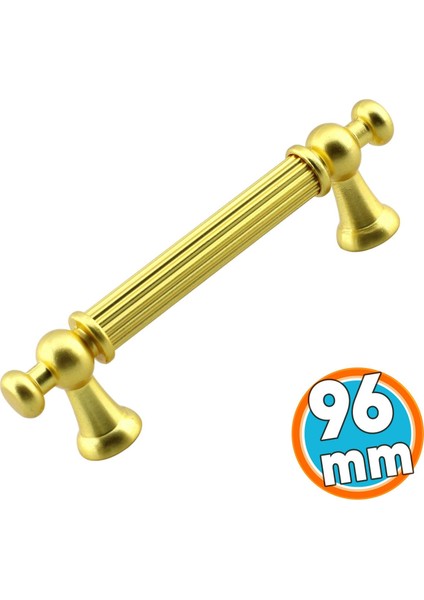 Mobilya Mutfak Çekmece Dolap Dolabı Kulbu Kulpu Kulpları Kulp 96 mm 9.6 cm Mat Gold Altın