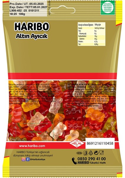 Goldbears 36 Pş 100 gr fiyatları