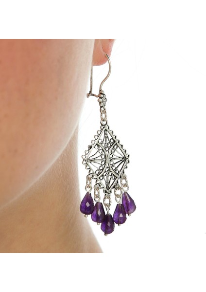 925 Ayar Gümüş Telkari Küpe