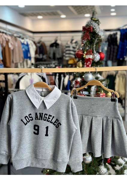 Kız Çocuk Gri Kolej Takım