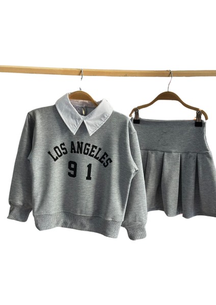 Kız Çocuk Gri Kolej Takım modelleri