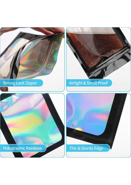 Küçük Işletmeler Için 100 Adet Mylar Torbalar Yeniden Kapatılabilir Kese Torbaları (3x5 Inç) (Yurt Dışından)