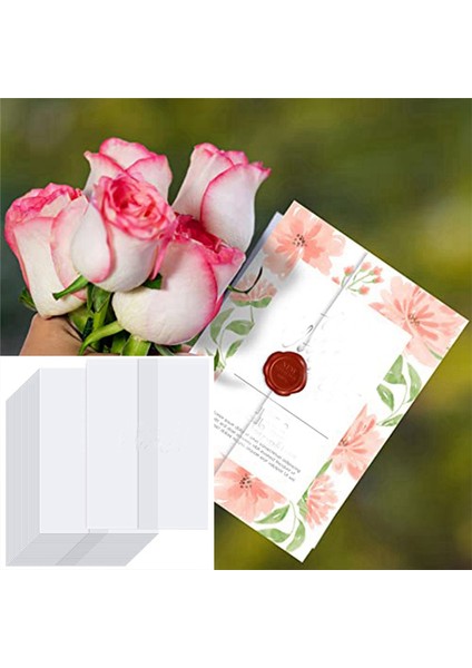 120 Adet Vellum Ceket, 5x7 Inç Vellum Kağıt Önceden Katlanmış (Yurt Dışından)