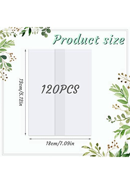 120 Adet Vellum Ceket, 5x7 Inç Vellum Kağıt Önceden Katlanmış (Yurt Dışından)