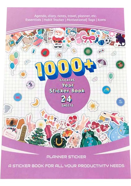 2024 Planlayıcı Çıkartmaları - 24 Sayfa 1000+ Takvim Festivali Çıkartmaları (Yurt Dışından) modelleri